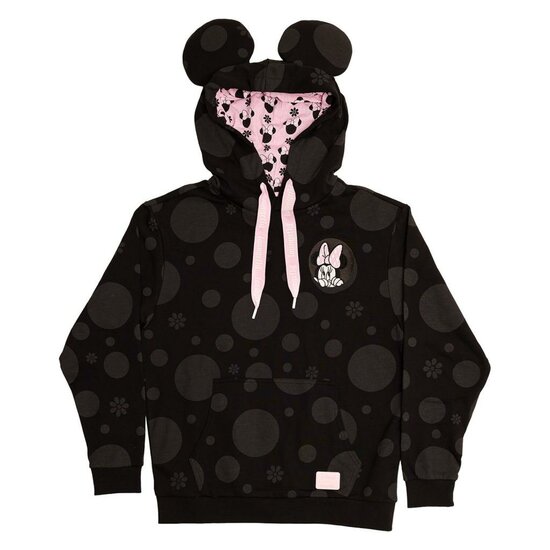 DISNEY - Minnie &quot;Floral Rock the Dots&quot; - Hoodie Unisex Loungefly (M)