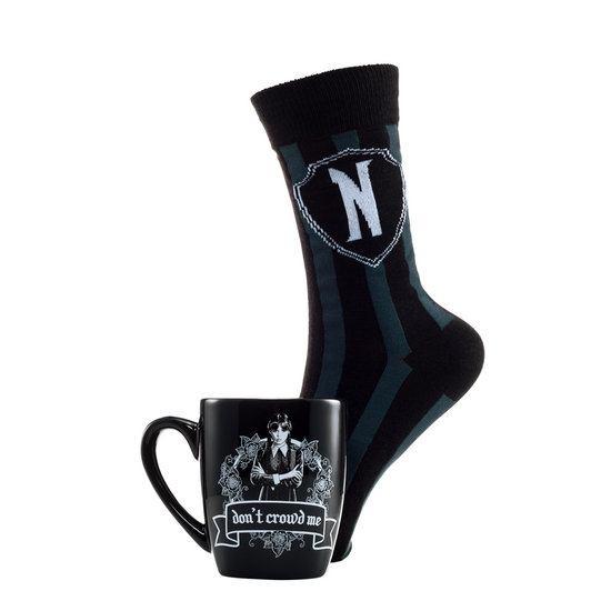 WEDNESDAY - Wear Balck - Mug 315ml and Female Socks 36-41