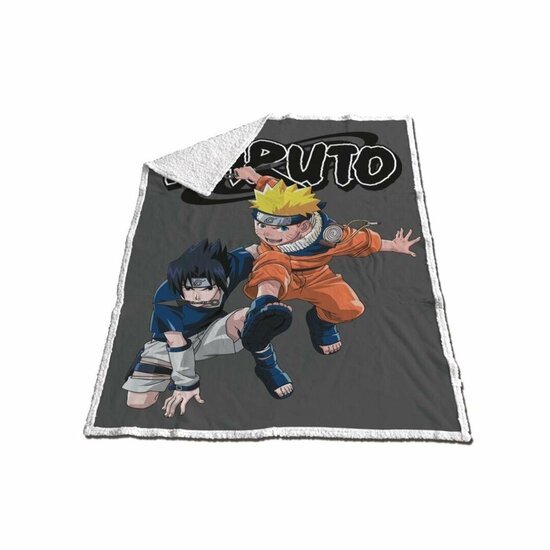 NARUTO - Sherpa Blanket 120x150cm - Naruto &amp; Sasuke