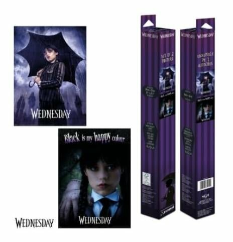 WEDNESDAY - Wednesday Addams - 2 Posters 52 x 38cm Set