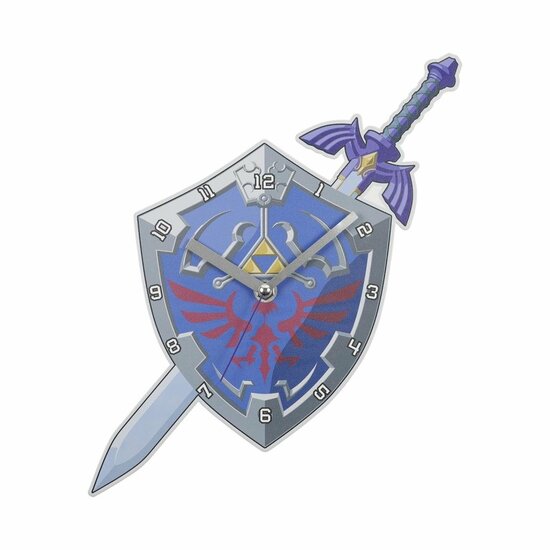 ZELDA - Shield &amp; Sword - Metal Wall Clock