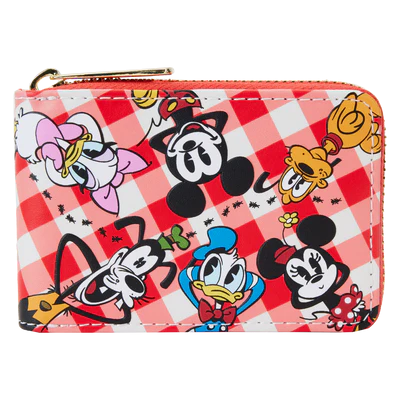 DISNEY - Mickey and Friends &quot;Picnic&quot; - Wallet LoungeFly