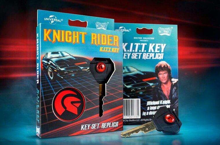 KNIGHT RIDER - K.I.T.T.&#039;s Car Key - Replica Set