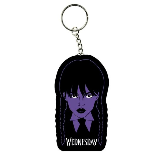 WEDNESDAY - Wednesday Braid- Rubber Keychain