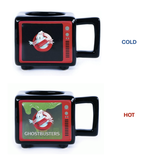GHOSTBUSTERS - I Ain&#039;t Afraid - RETRO TV Heat Change Mug 500ml