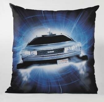 BACK TO THE FUTURE - Delorean Roads Square Cushion &quot;40x40x1cm&quot;