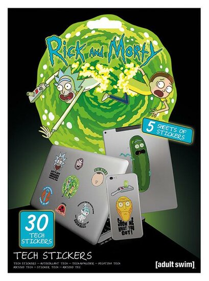 RICK &amp; MORTY - Tech Stickers Pack - Adventures