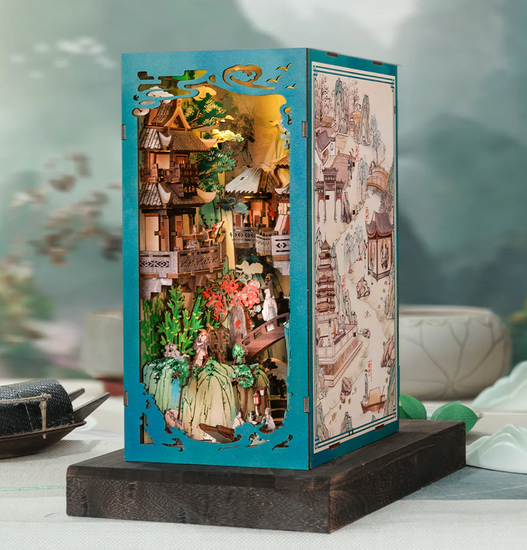 BOOK NOOK KIT - DIY - Su Dongpo&#039;s Life - 280pc + LED Light