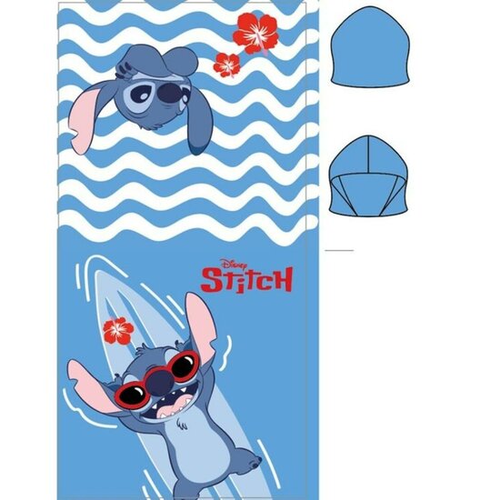 DISNEY - Stitch &quot;Sea&quot; - Poncho 55x110cm