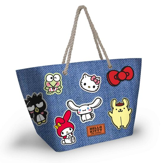 HELLO KITTY &amp; Friends - Denim - Beach Bag &#039;52x37x17cm&#039;