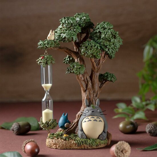 MY NEIGHBOR TOTORO - Camphrier &amp; Totoro - Diorama Sand Timer 16cm