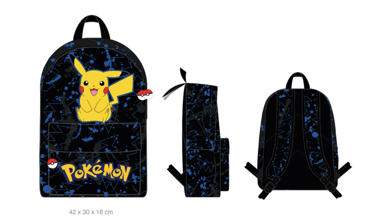 POKEMON - Pikachu - 1 Compartment BackPack &#039;42x30x18cm&#039;