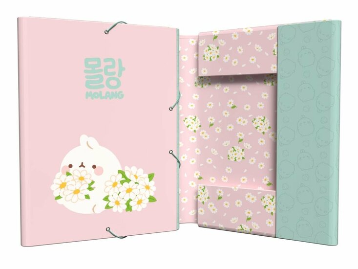 MOLANG - Blossom - A4 Premium Binder with Flaps &amp; Elastic Band