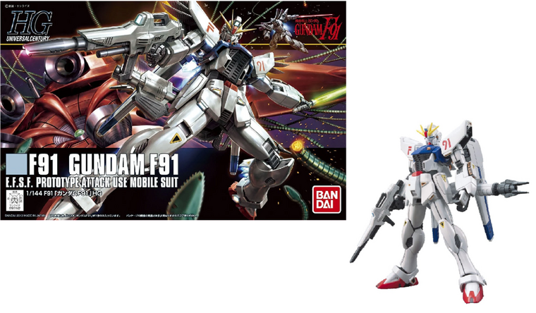 GUNDAM - Model Kit - HGUC 1/144 - Gundam F91 - 13cm