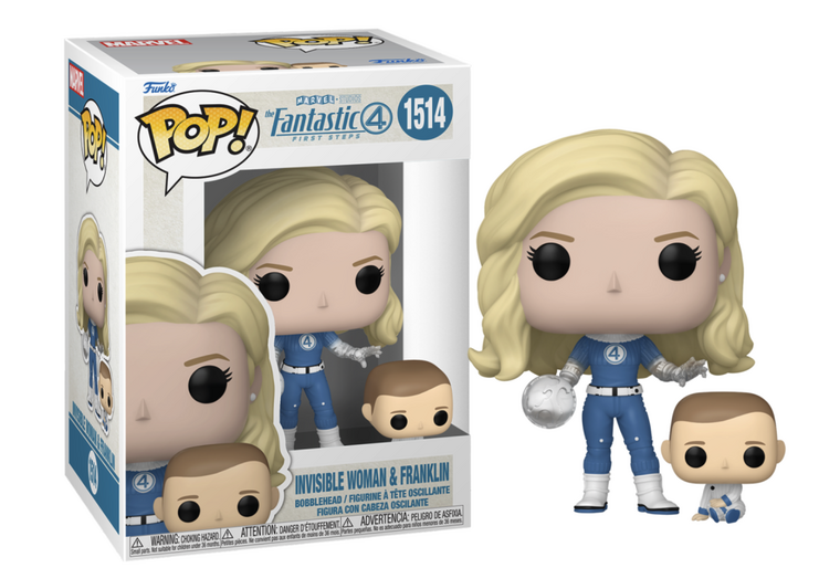 FANTASTIC FOUR (2025) - POP Marvel N?1514 - Invisible Woman &amp; Franklin