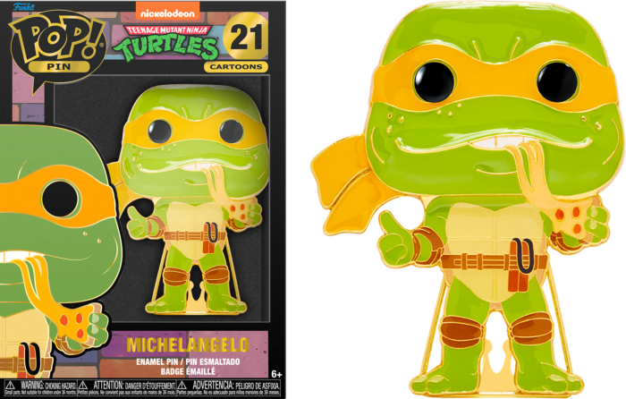 TEENAGE MUTANT NINJA TURTLES- Pop Large Enamel Pin N? 21- Michelangelo