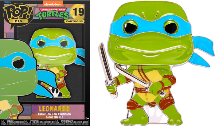 TEENAGE MUTANT NINJA TURTLES - Pop Large Enamel Pin N? 19 - Leonardo