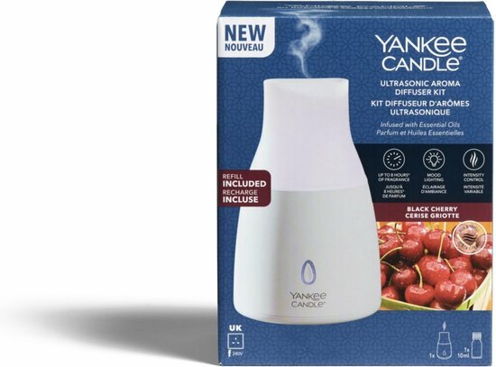 Ultrasonic Aroma Diffuser Starter Kit inclusief Black Cherry Geurolie