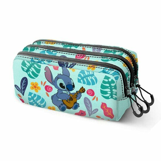 STITCH &amp; Guitar - Trick Triple Pencil Case