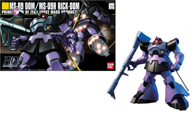 GUNDAM - HGUC MS-09 Dom/MS-09R Rick-Dom 1/144 - Model Kit