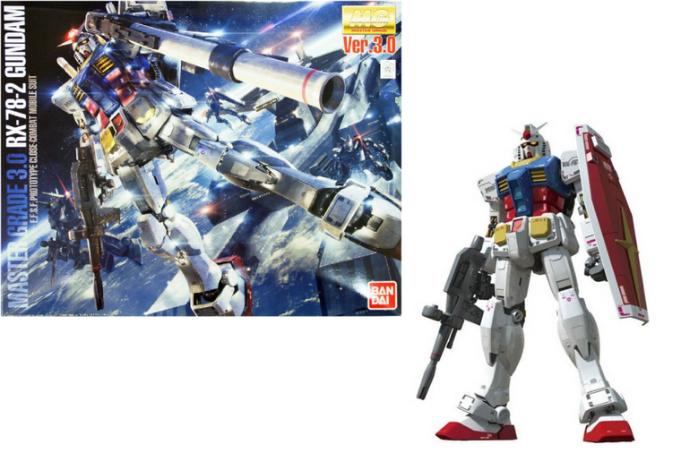 GUNDAM - Model Kit - MG 1/100 - RX-78-2 Gundam Ver 3.0 - 18 CM