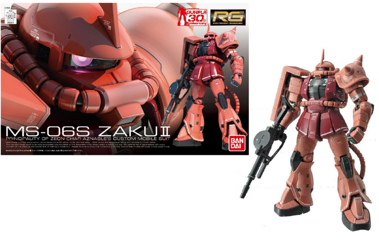 GUNDAM - Model Kit - Real Grade - MS-06S Zaku II - 13 CM