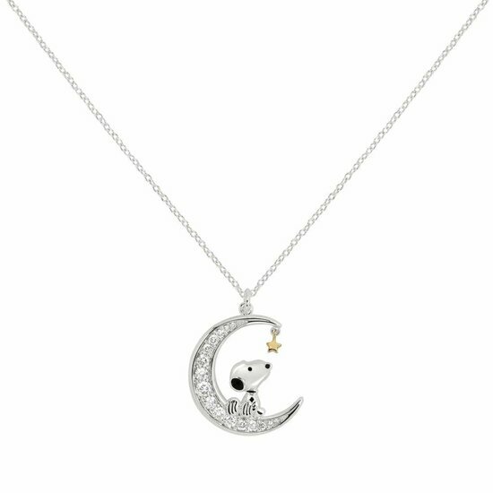 SNOOPY - Stone Moon Necklace Set 18mm