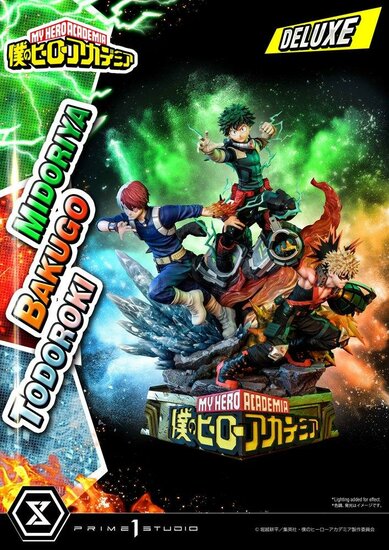 MY HERO ACADEMIA - Midoriya, Bakugo &amp; Todoroki - Statue Deluxe 69cm
