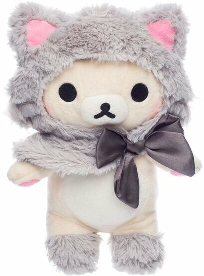Korilakkuma - &ldquo;Grijs Kat Kostuum&rdquo; Small Pluche 20cm