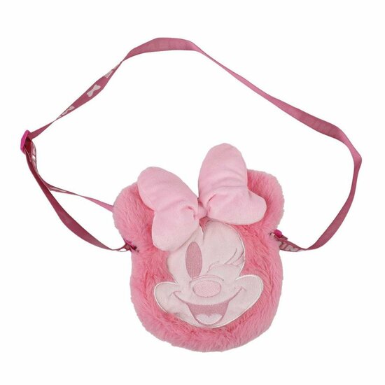 MINNIE - Head -  Plush Shoulderbag - 17x14x4cm