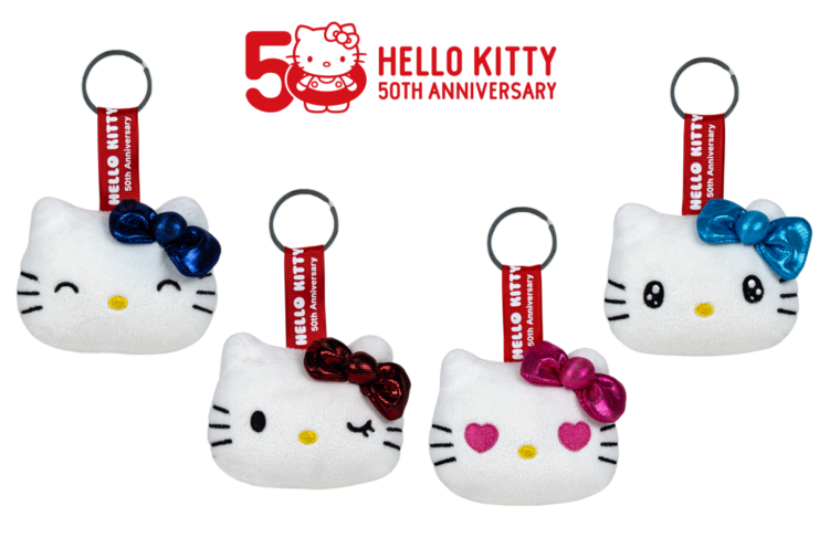 HELLO KITTY - Assortment of 24 Keychain Plushs - 4 models- 7cm