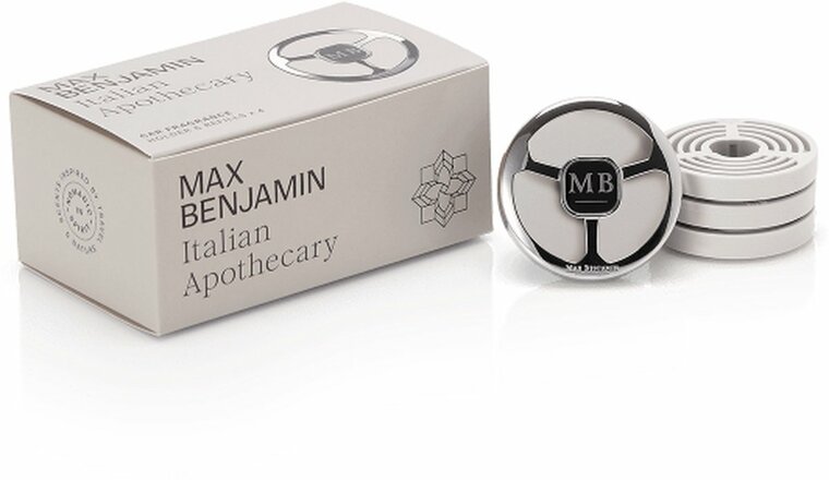 Max Benjamin Autoparfum met 4 Navullingen Cadeauset - Italian Apothecary