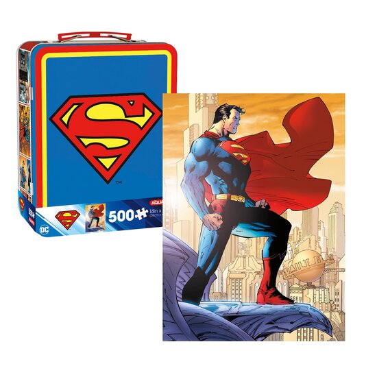 DC COMICS - Superman - Puzzel 500stukjes &amp; Fun Box Set