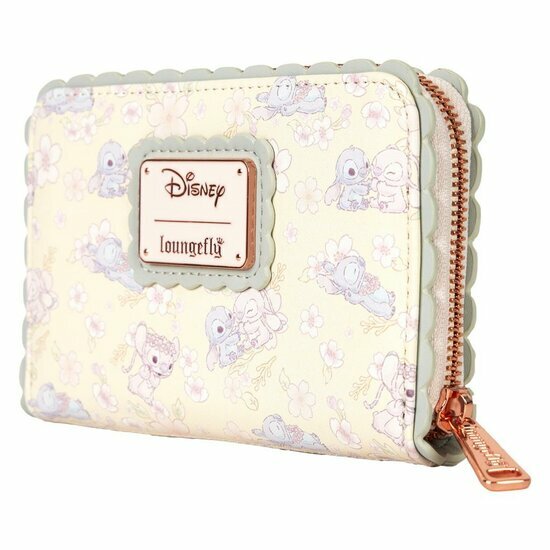 DISNEY - Cute Stitch Cherry Blossom - Wallet LoungeFly