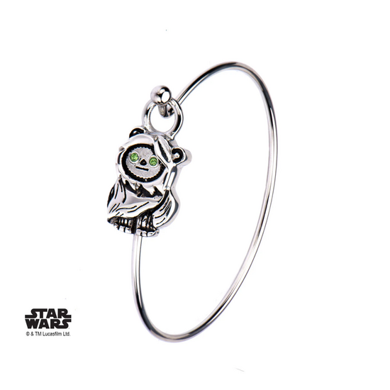 STAR WARS - Women&#039;s Stainless Steel 3D Ewok Bangle Bracelet