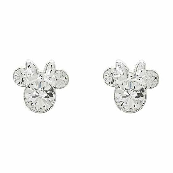 MINNIE - Stud Birthstone Earrings in Plated Brass - April