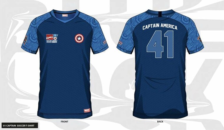 MARVEL - Captain America 41 - Soccer Jersey Men (XXL)