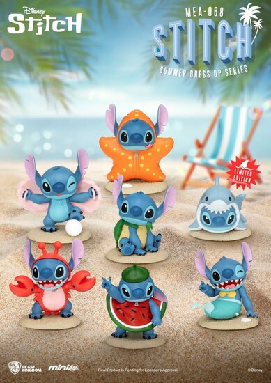LILO &amp; STITCH - Stitch Summer dress up - 6 Figure set 9cm