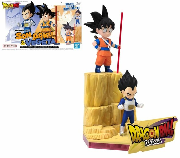 DRAGON BALL DAIMA - Son Goku (Mini) &amp; Vegeta (Mini)  - Model Kit