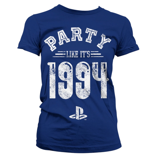 PLAYSTATION - T-Shirt Party Like It&#039;s 1994 - GIRL Navy (XL)