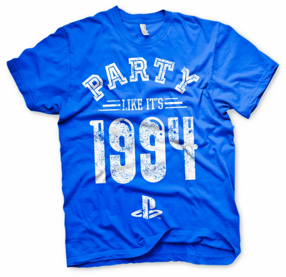 PLAYSTATION - T-Shirt Party Like It&#039;s 1994 - BLUE (M)