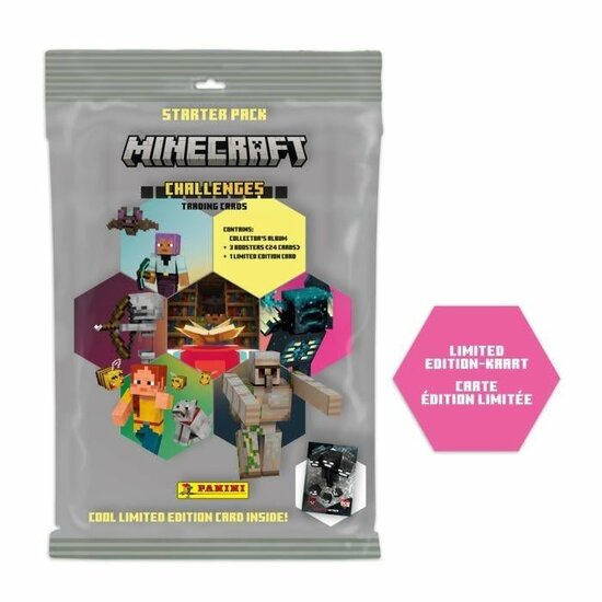 MINECRAFT - Panini Trading cards (1 col + 24 cards + 1 Ed lim.) - MIX