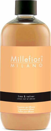 Millefiori Milano Navulling voor Geurstokjes 250 ml - Lime &amp; Vetiver