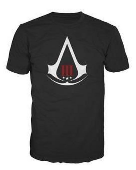 ASSASSIN&#039;S CREED 3 - T-Shirt Black - Crest Logo (S)
