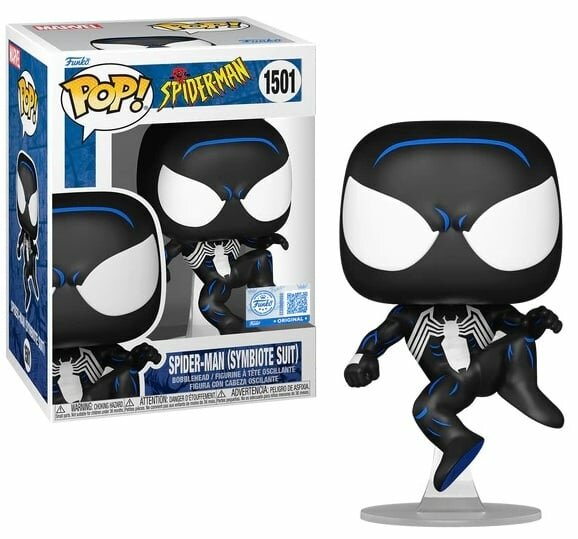 SPIDER-MAN - POP Marvel N&deg; 1501 - Black Suit Spidey