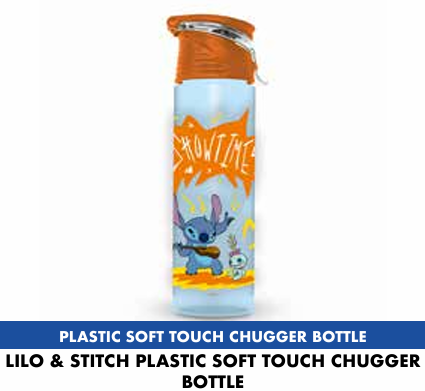 LILO &amp; STITCH - Plastic Soft touch chugger bottle