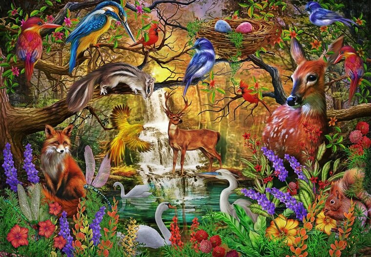 Golden Forest - Legpuzzel -1000 stukjes