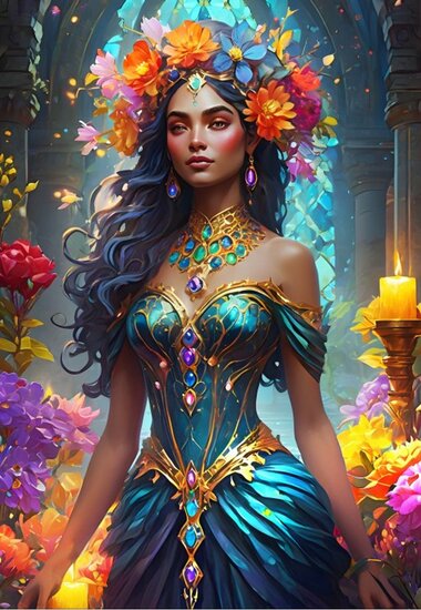 The Flower Goddess - legpuzzel -1000 stukjes 