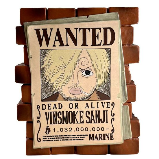 ONE PIECE - Sanji &quot;Wanted&quot; - Money Box PVC 16cm