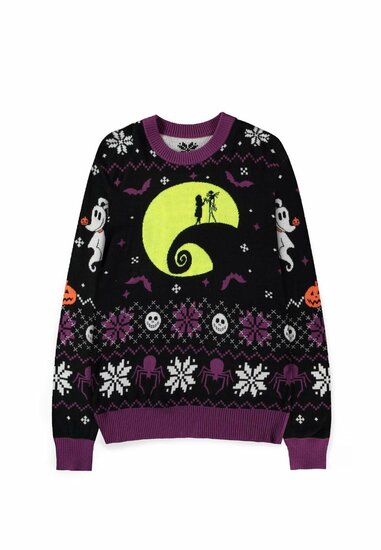 NIGHTMARE BEFOR XMAS - Christmas Jumper &#039;Glow in the Dark&#039; (S)